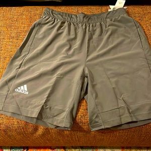 NWT. Men’s grey Adidas shorts